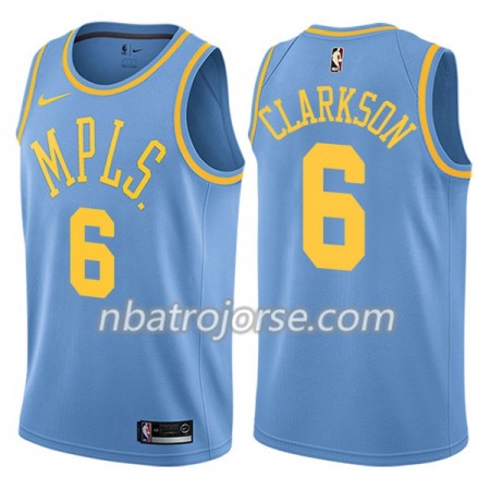 Män Los Angeles Lakers Tröja Jordan Clarkson 6 Nike Hardwood Classics Swingman